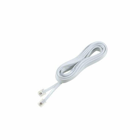 AMERICAN IMAGINATIONS 598.4 in. Unique White Phone to Wall Replacement Cord in Plastic AI-37710